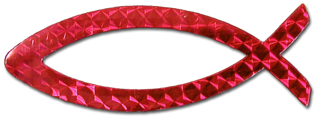 Emblema auto pește, magnetic, reflectorizant - roșu Emblema auto pește, magnetic, reflectorizant - roșu