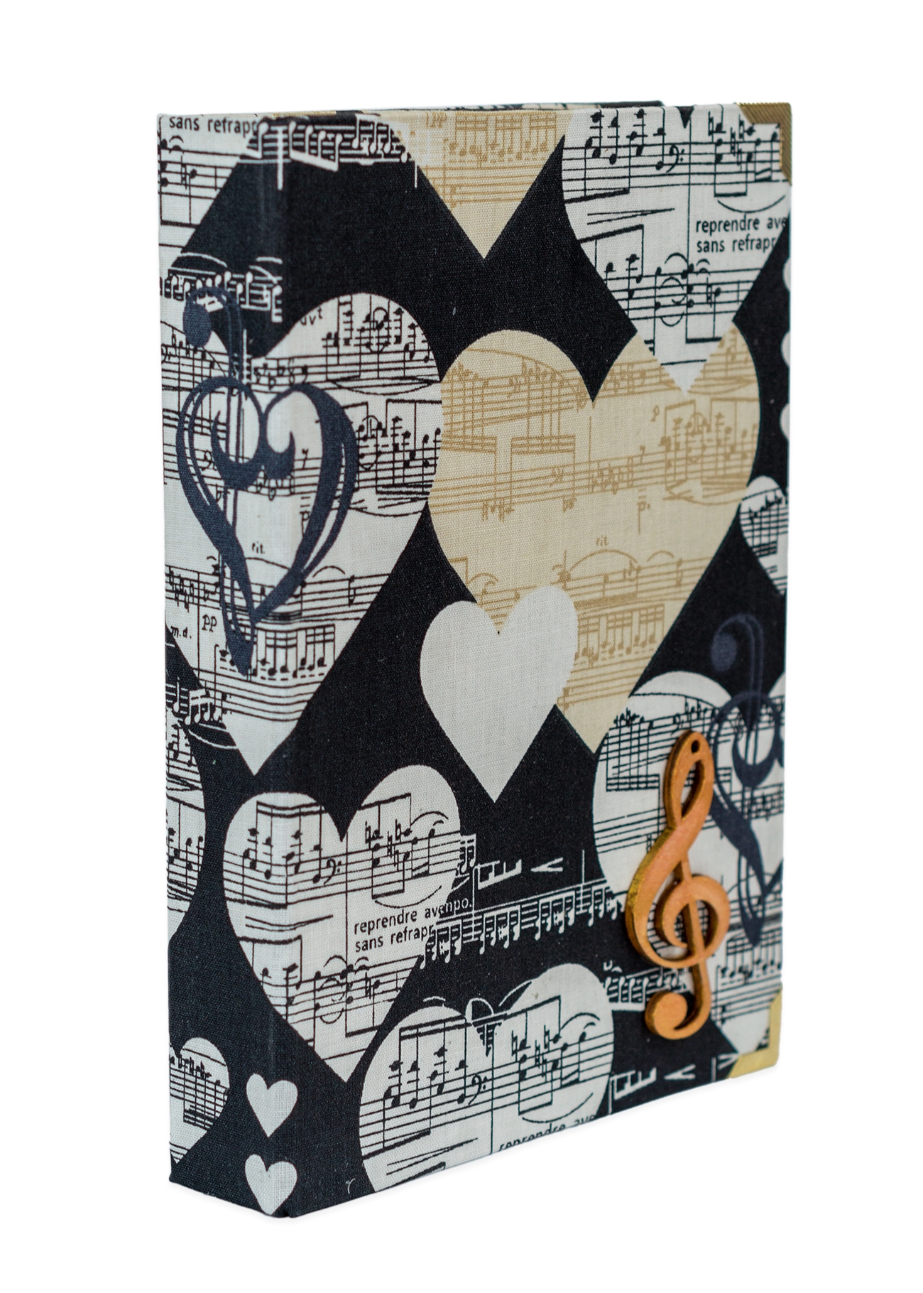 Biblia handmade, model 92, marime medie, coperta tare textila, margini aurii, index, cuv. lui Isus cu rosu [SI 057 HM]