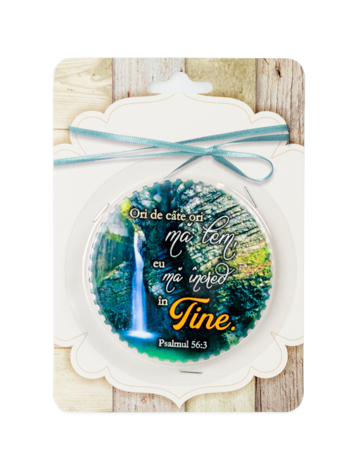 Magnet ceramic cu mesaj creștin - "Ori de cate ori ma tem, eu ma incred in Tine" (Psalmul 56:3) Magnet ceramic cu mesaj creștin - "Ori de cate ori ma tem, eu ma incred in Tine" (Psalmul 56:3)