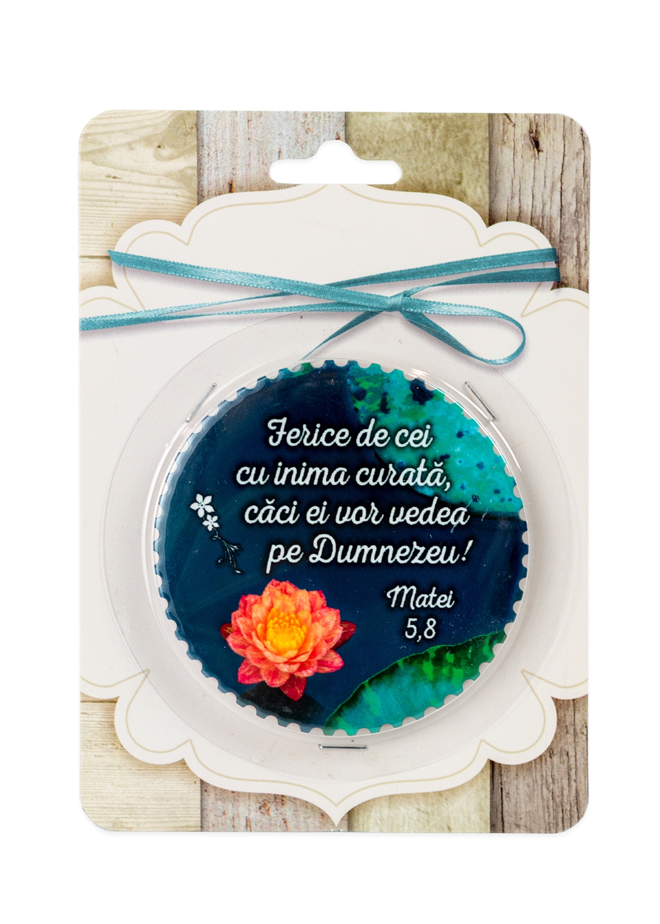 Magnet ceramic cu mesaj creștin - Ferice de cei cu inima curată (Matei 5:8) Magnet ceramic cu mesaj creștin - Ferice de cei cu inima curată (Matei 5:8)