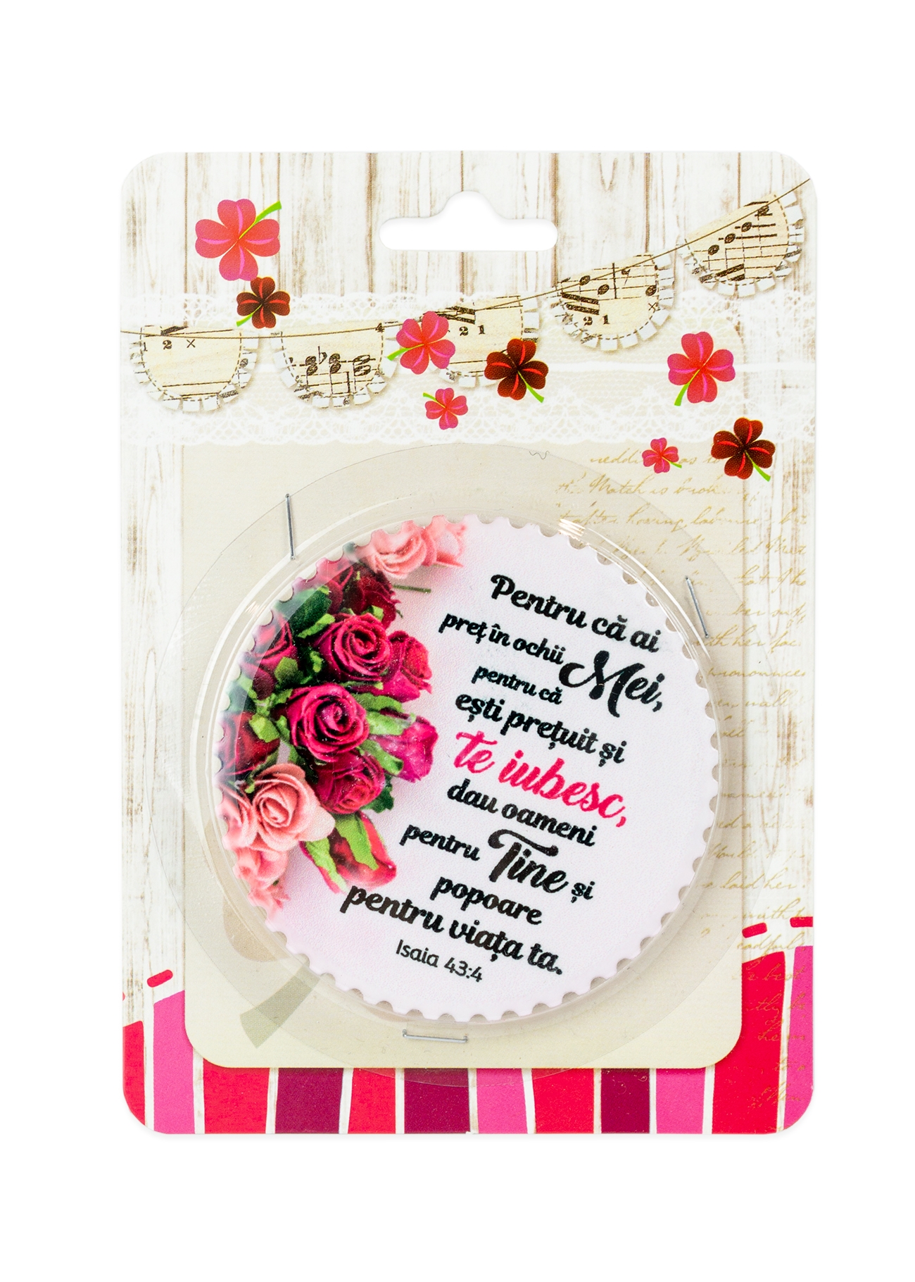 Magnet ceramic cu mesaj creștin - "Pentru ca ai pret in ochii Mei..." (Isaia 43:4) Magnet ceramic cu mesaj creștin - "Pentru ca ai pret in ochii Mei..." (Isaia 43:4)