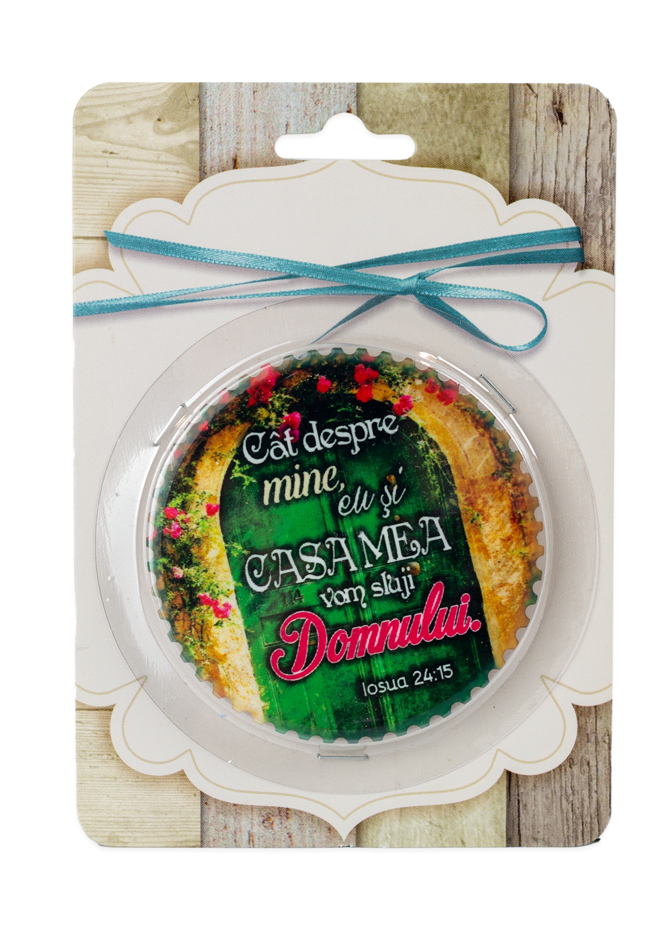 Magnet ceramic cu mesaj creștin - "Cat despre mine eu si casa mea vom sluji Domnului." (Iosua 24:15) Magnet ceramic cu mesaj creștin - "Cat despre mine eu si casa mea vom sluji Domnului." (Iosua 24:15)