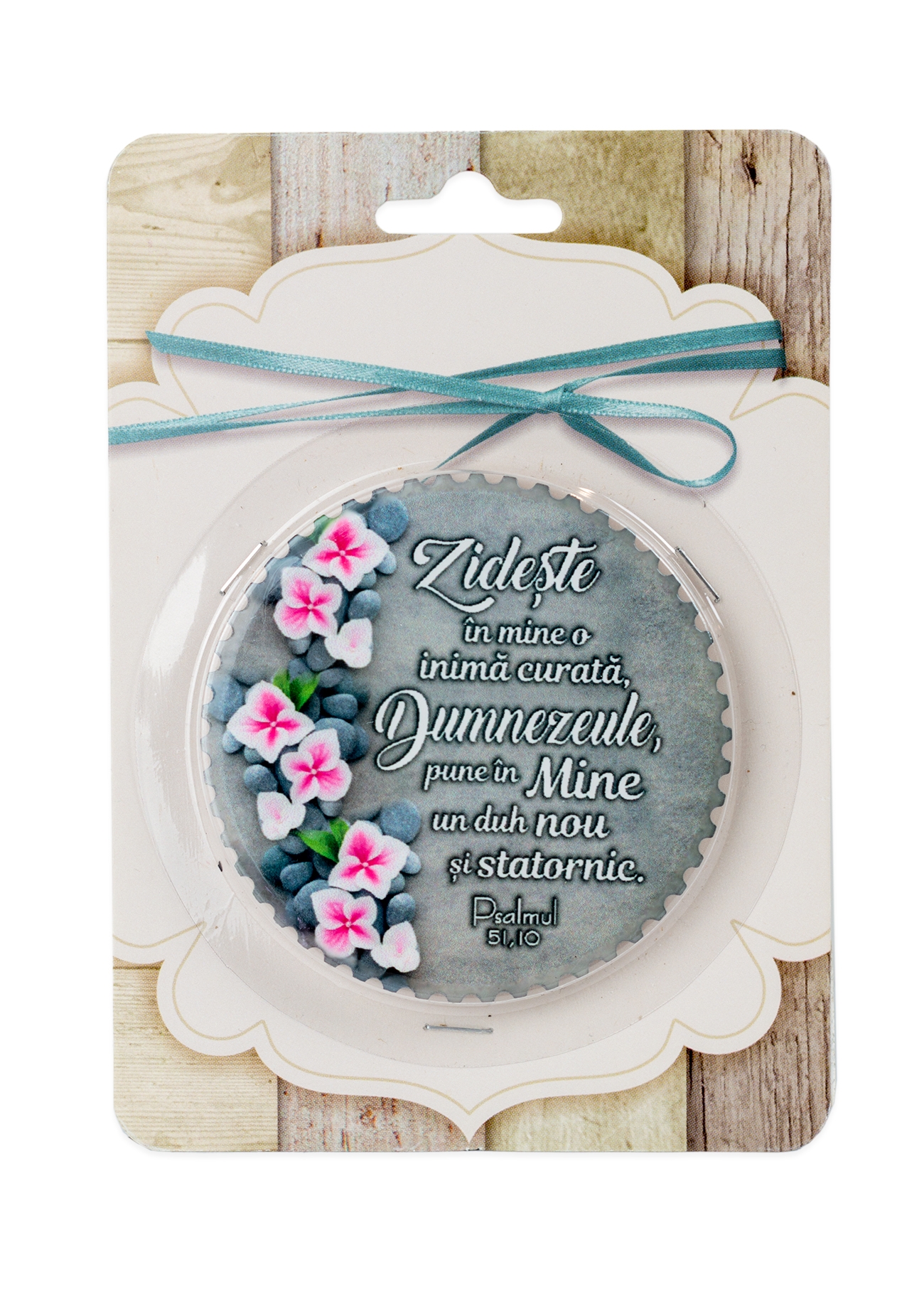 Magnet ceramic cu mesaj creștin - Zidește în mine (Ps. 51:10) Magnet ceramic cu mesaj creștin - Zidește în mine (Ps. 51:10)