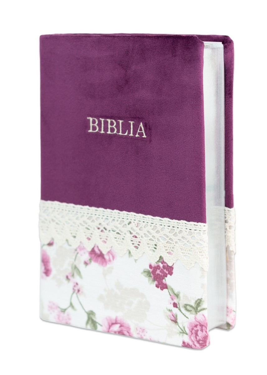 Biblia de studiu pentru femei, marime medie, coperta textila, margini argintii, model 3 Biblia de studiu pentru femei, marime medie, coperta textila, margini argintii, model 3