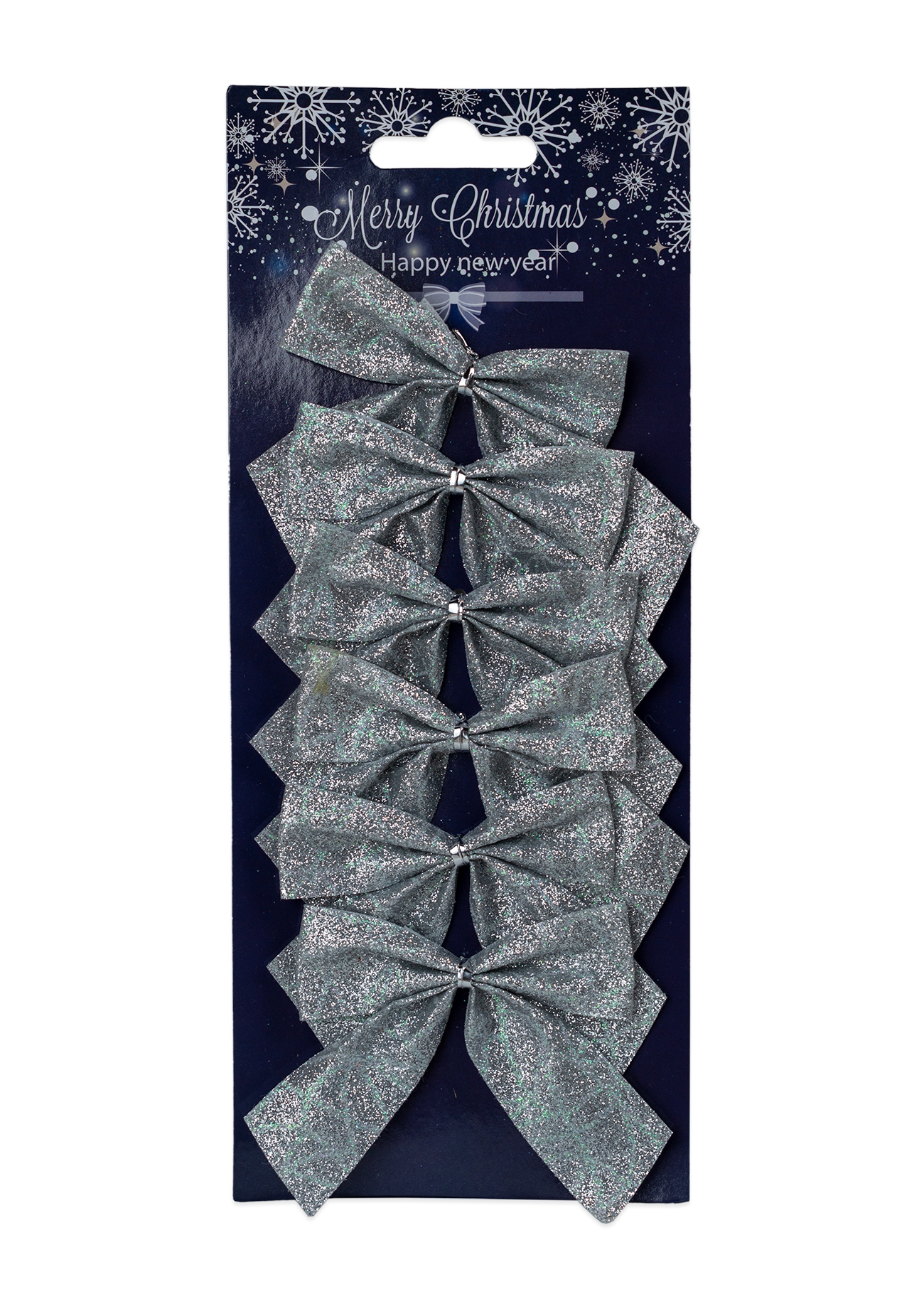 Ornament pom de Craciun - Fundite argintii  (6 buc.) Ornament pom de Craciun - Fundite argintii  (6 buc.)