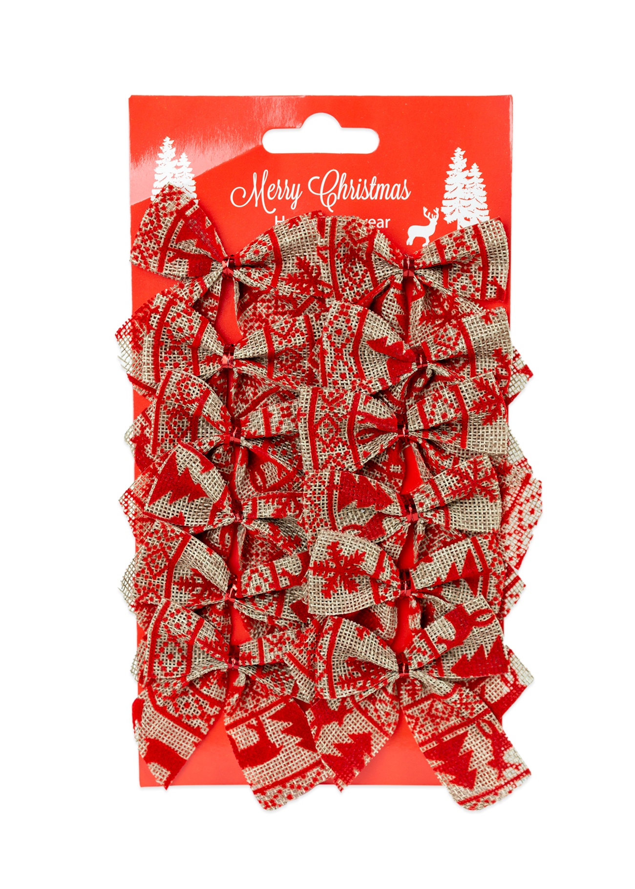 Ornament pom de Craciun - Fundite, 7,5 cm (12 buc.)