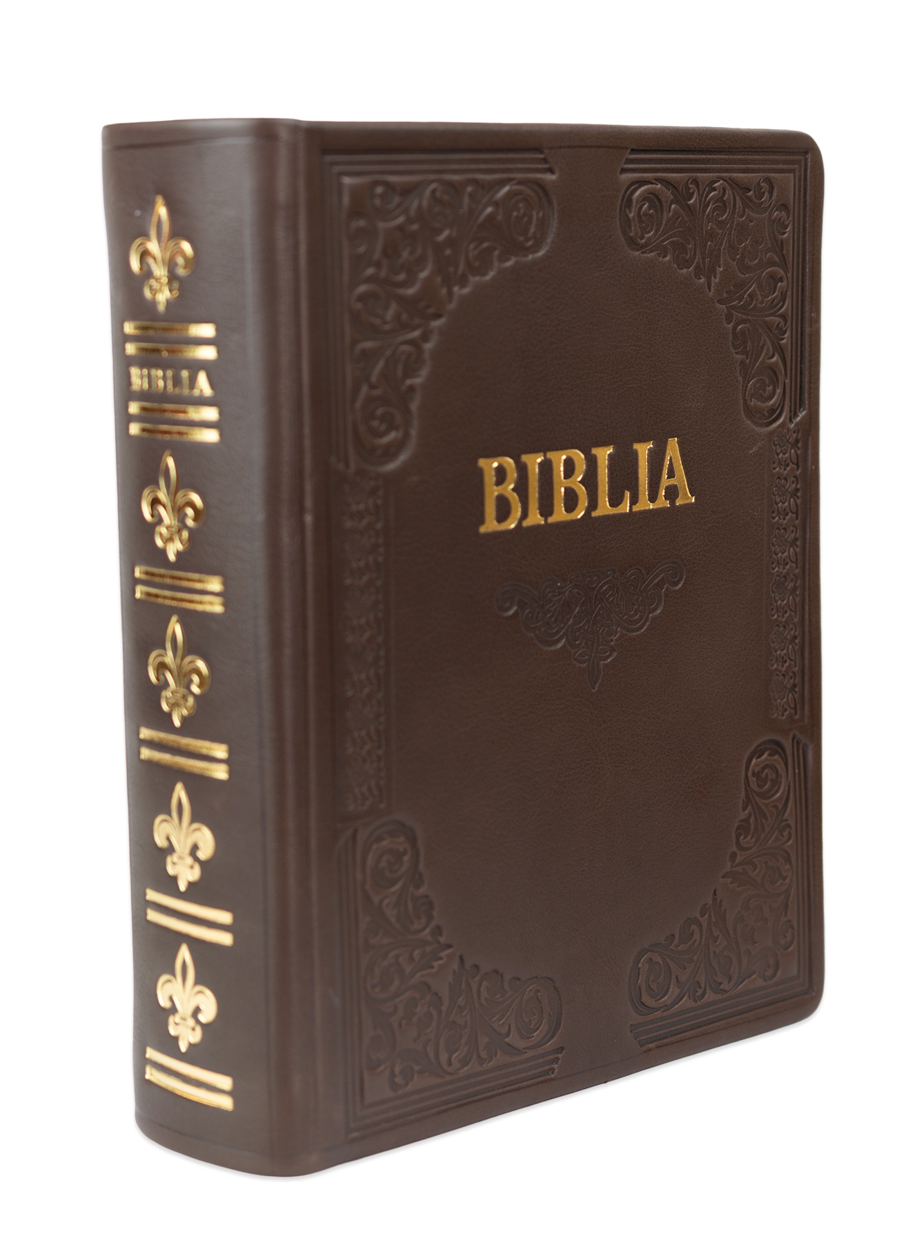 Biblia de studiu inductiv (trad. D. Cornilescu), piele naturala handmade, maro inchis, margini aurii Biblia de studiu inductiv (trad. D. Cornilescu), piele naturala handmade, maro inchis, margini aurii