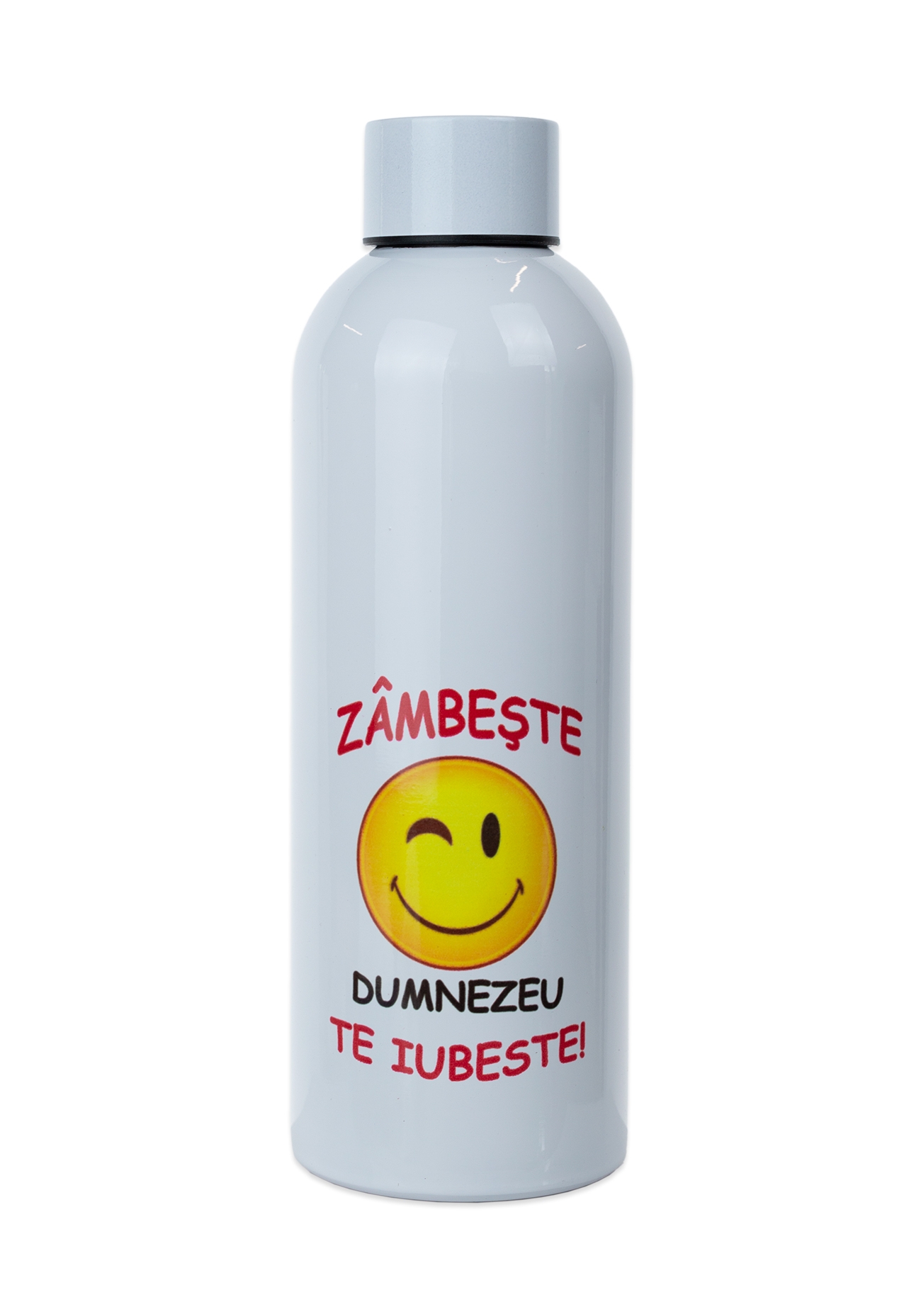 Bidon metalic - Zâmbește, Dumnezeu te iubește Bidon metalic - Zâmbește, Dumnezeu te iubește