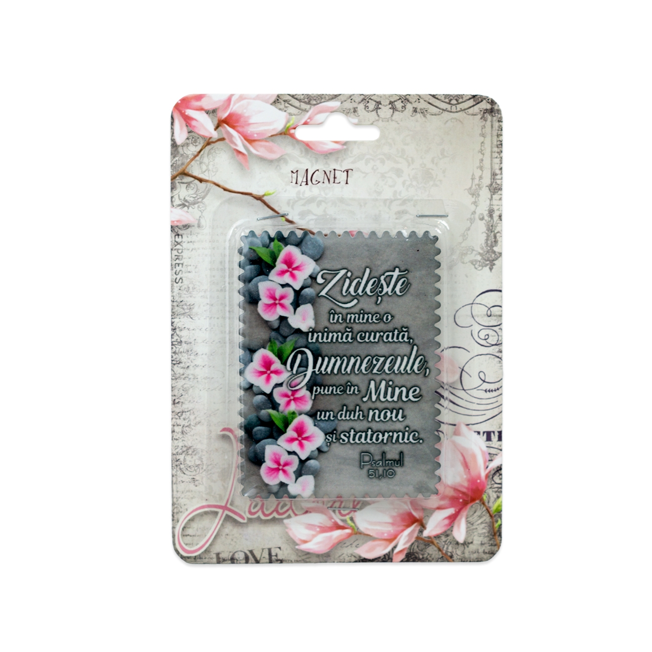 Magnet ceramic cu mesaj creștin - Zidește în mine (Ps. 51:10) Magnet ceramic cu mesaj creștin - Zidește în mine (Ps. 51:10)