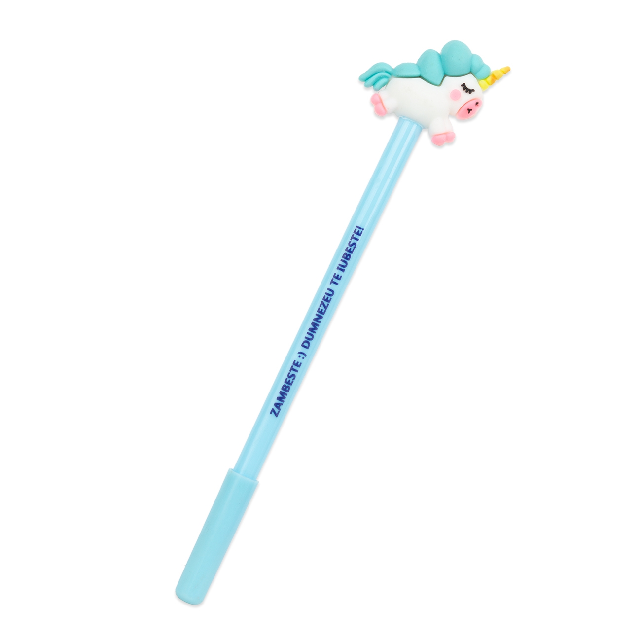Pix cu gel, în capăt cu animăluțe, de diferite culori.  (albastru) Pix cu gel, în capăt cu animăluțe, de diferite culori.  (albastru)