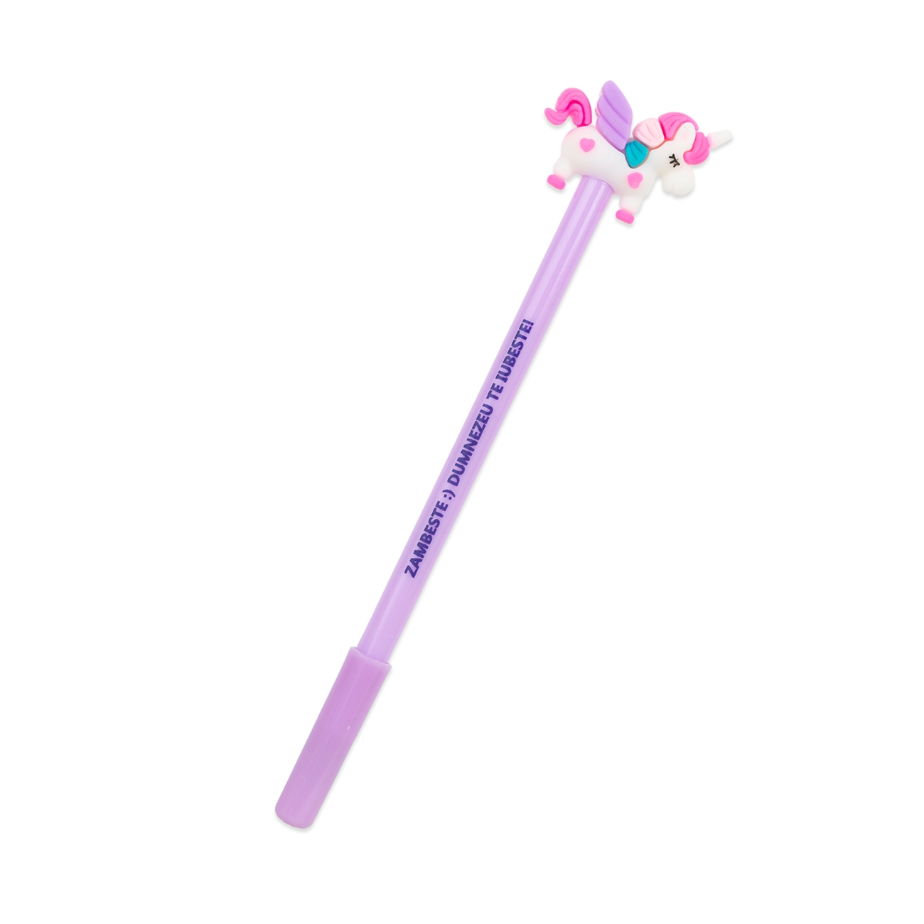 Pix cu gel, în capăt cu animăluțe, de diferite culori.  (mov deschis) Pix cu gel, în capăt cu animăluțe, de diferite culori.  (mov deschis)