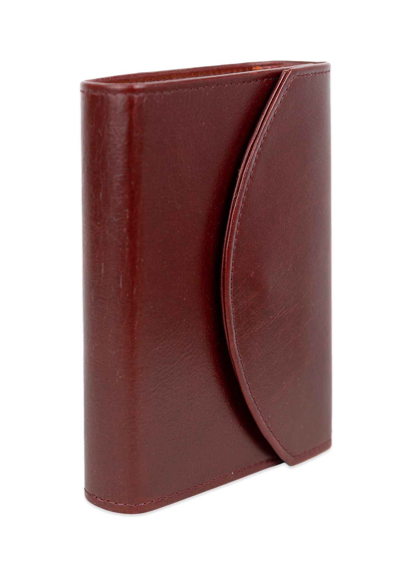 Biblia mica, din piele, vișiniu închis, clapeta cu capsa, index, margini aurii, cuv. lui Isus in rosu [MAR 047 PCI]