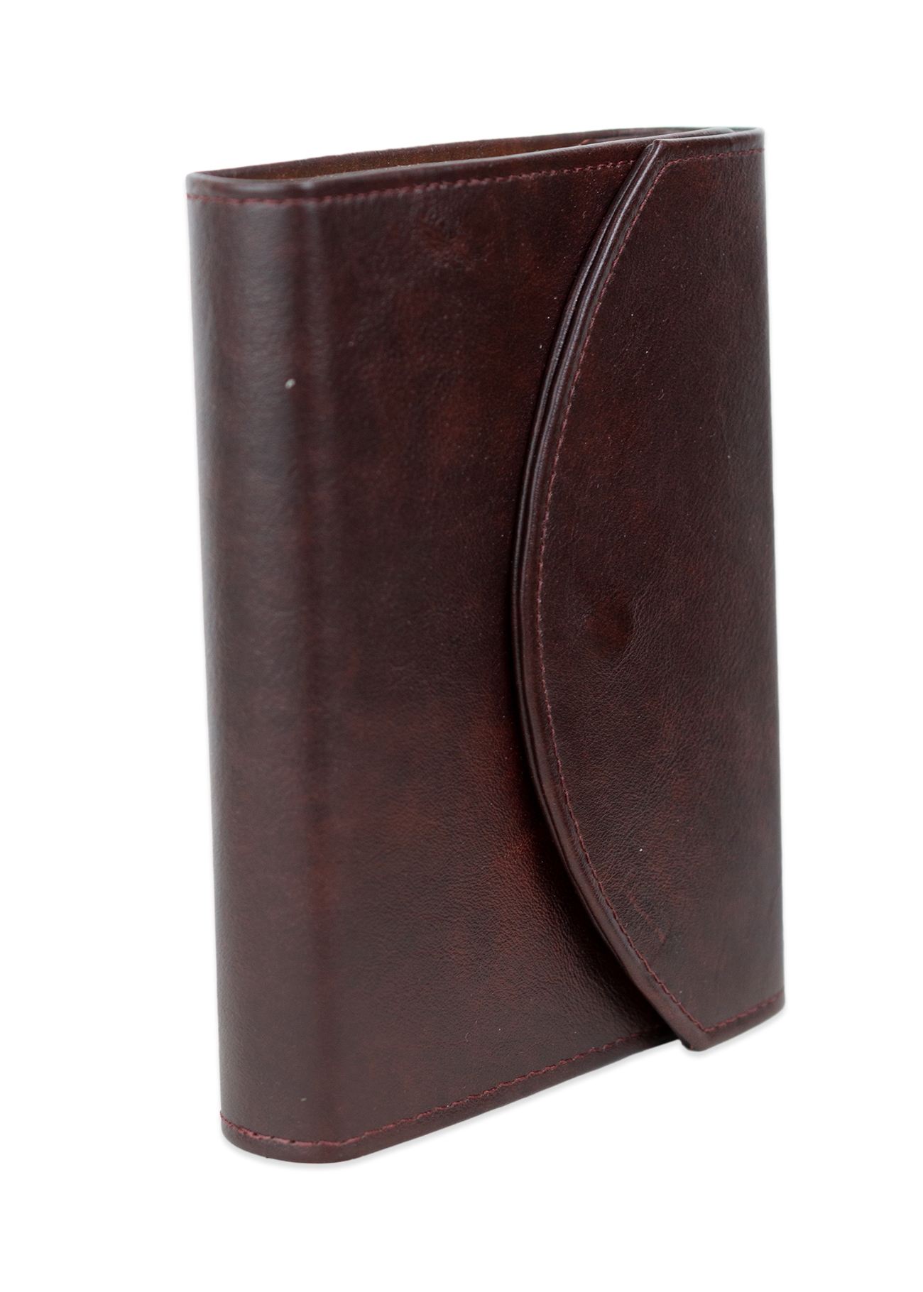 Biblia mica, din piele, bordo închis, clapeta cu capsa, index, margini aurii, cuv. lui Isus in rosu [MAR 047 PCI]