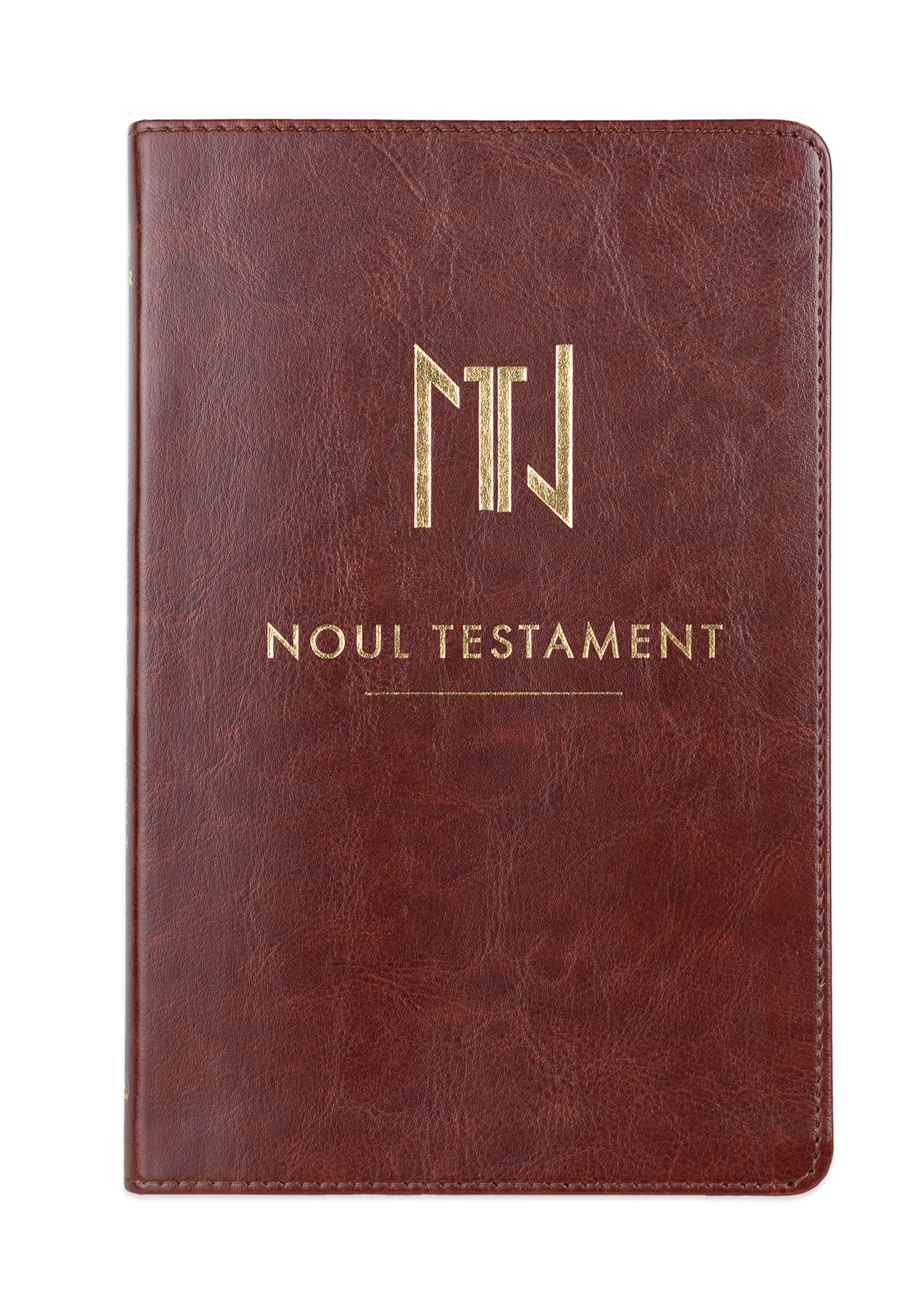 Noul Testament, editie J.F. Tipei, marime medie, coperta imitație piele, margini aurii, visinie, cuv. lui Isus cu rosu