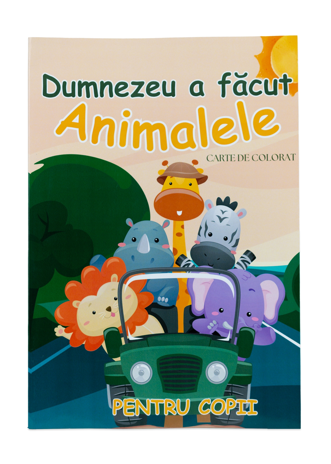 Dumnezeu a făcut animalele - Carte de colorat Dumnezeu a făcut animalele - Carte de colorat