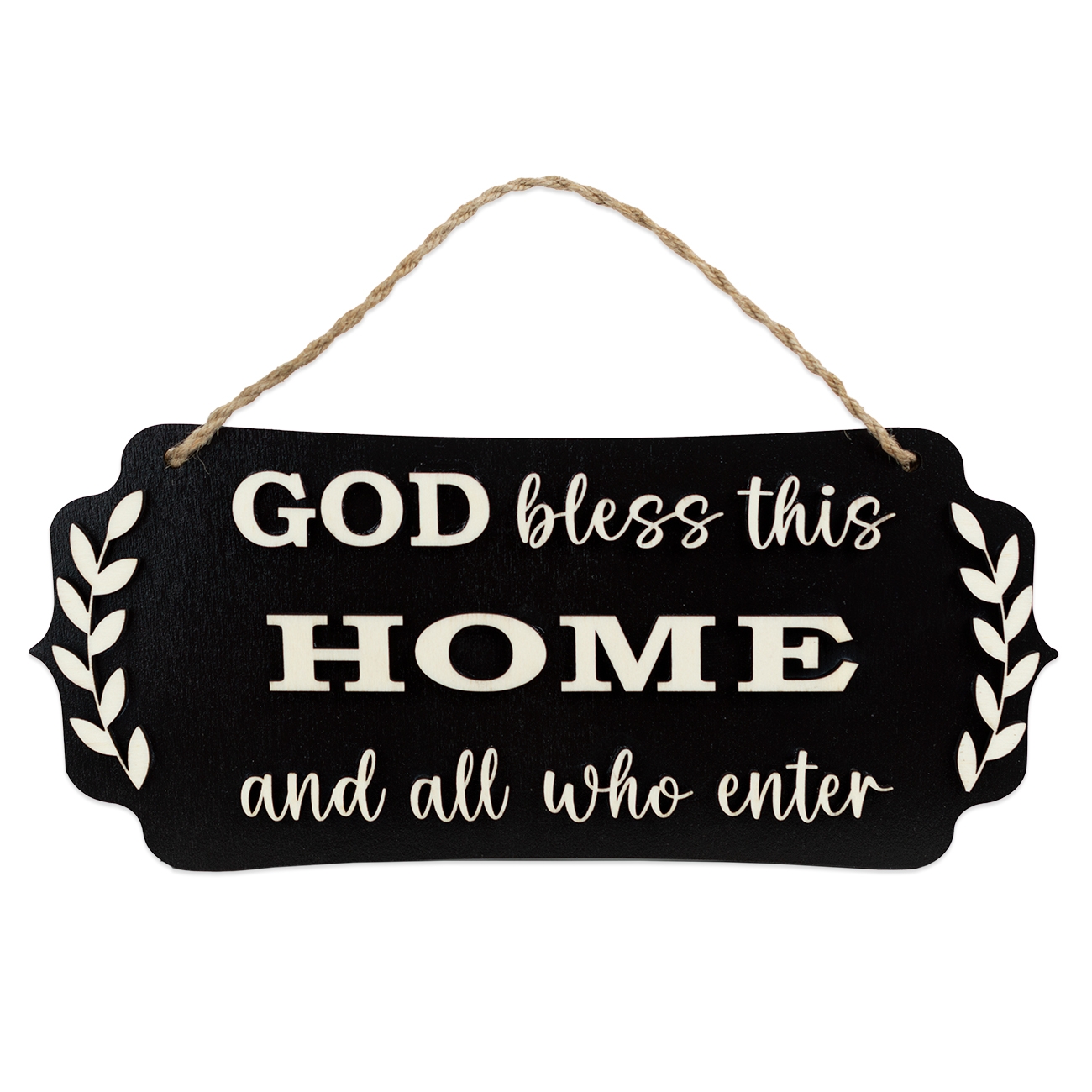 Decorațiune din lemn - GOD bless this HOME Decorațiune din lemn - GOD bless this HOME
