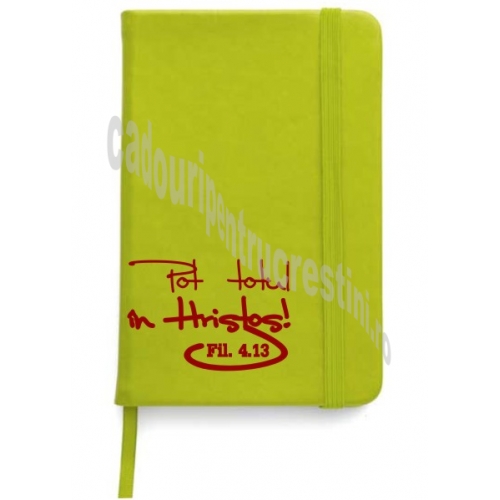 Carnetel A6 - POT TOTUL IN HRISTOS! (vernil) Carnetel A6 - POT TOTUL IN HRISTOS! (vernil)