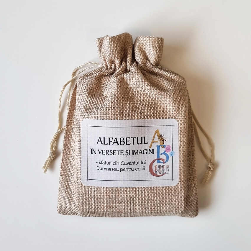 Alfabetul în versete și imagini (bej)