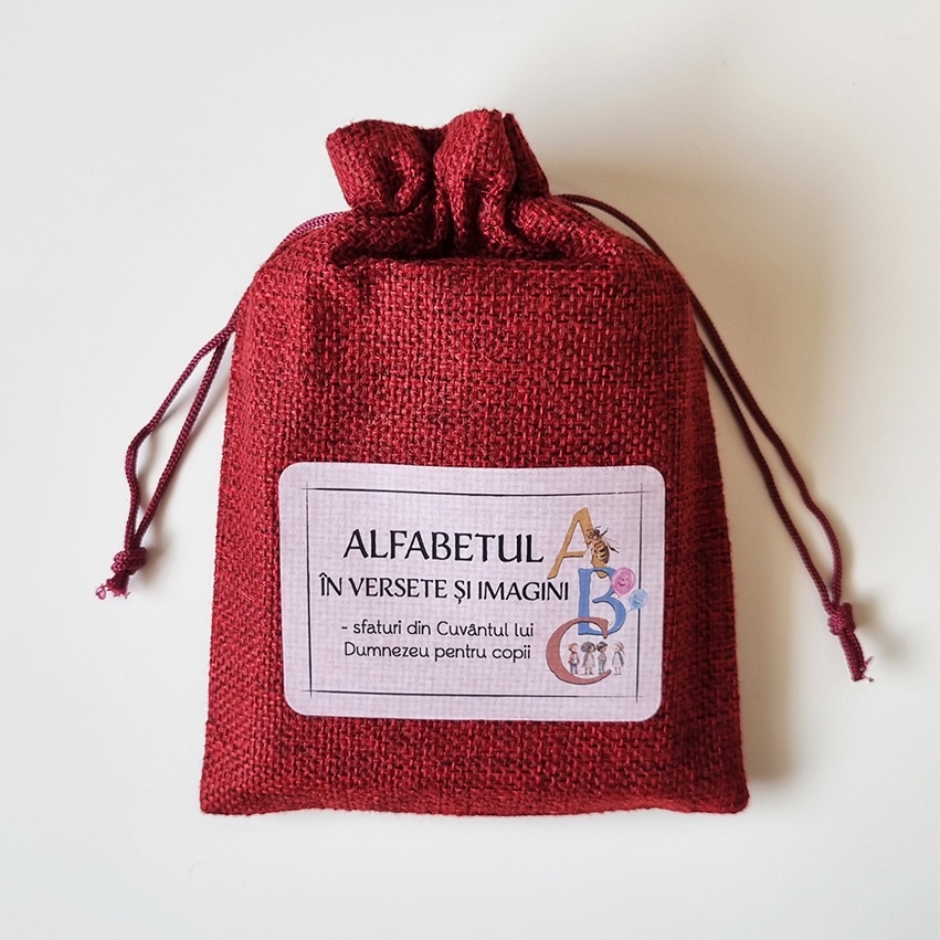Alfabetul în versete și imagini (roșu)