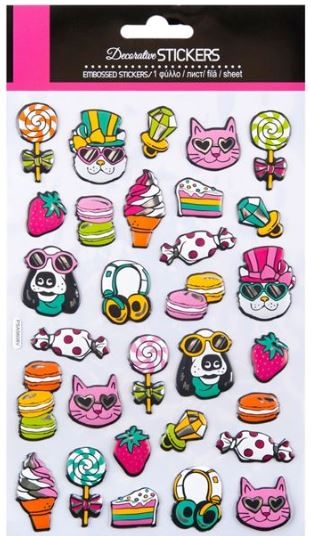 Autocolante Pop Up - Dulciuri, Caini si Pisici, 30 buc. (3+) Autocolante Pop Up - Dulciuri, Caini si Pisici, 30 buc. (3+)