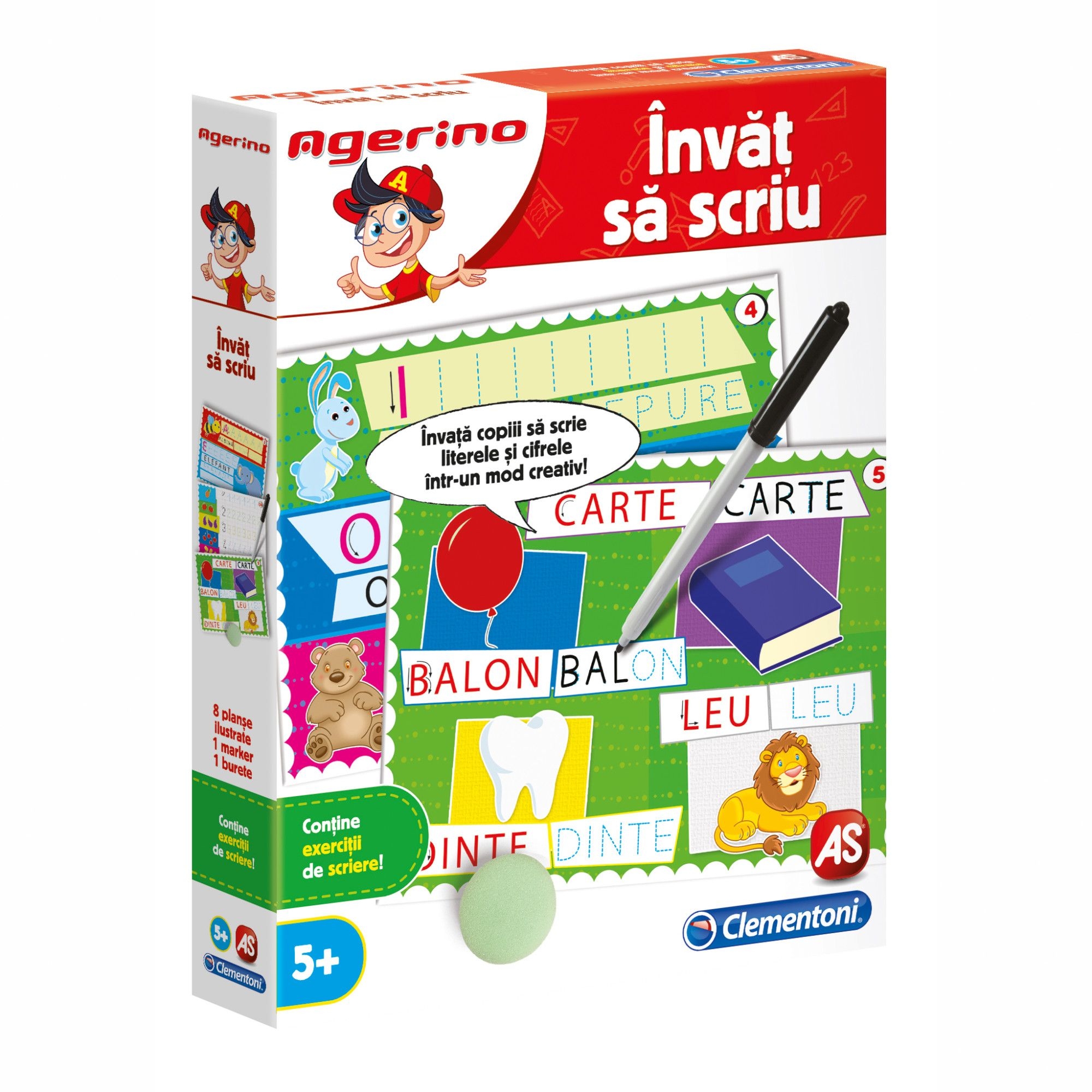 Invat sa scriu - Joc Clementoni Agerino (5+) Invat sa scriu - Joc Clementoni Agerino (5+)