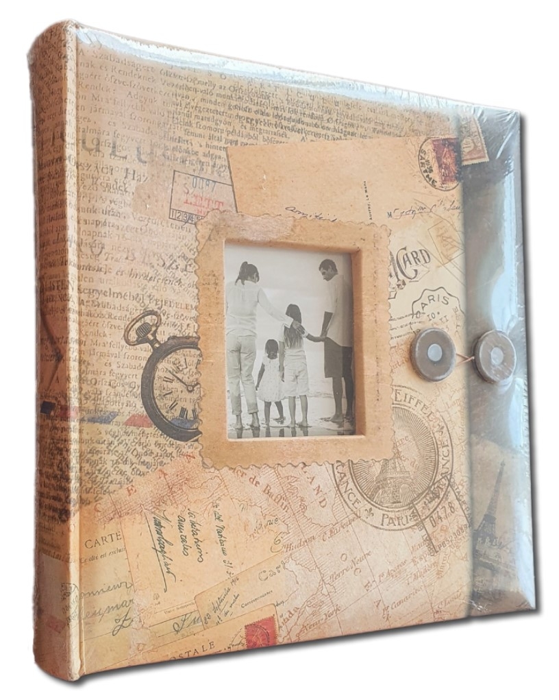 Album foto postcard, cu rama foto in coperta, 200 poze Album foto postcard, cu rama foto in coperta, 200 poze