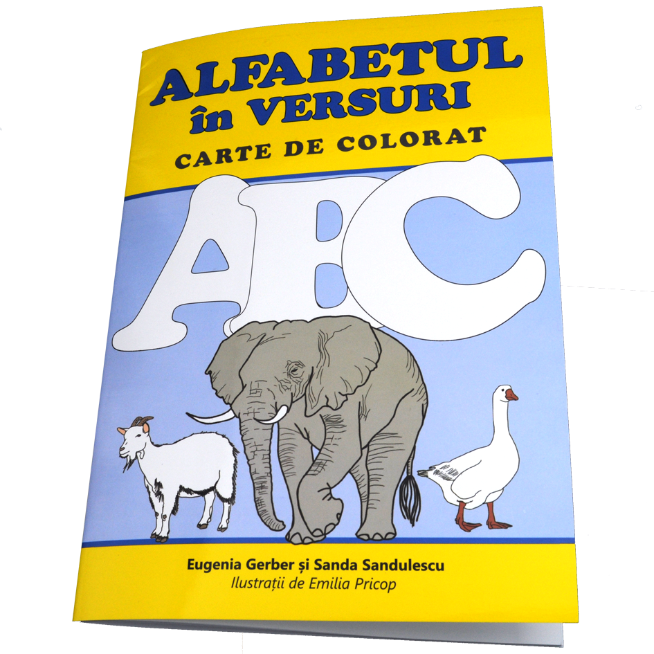 Alfabetul in Versuri - Carte de colorat Alfabetul in Versuri - Carte de colorat