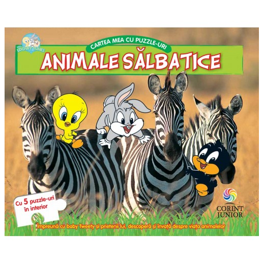 Animale salbatice - Cartea mea cu puzzle-uri (3-5 ani) Animale salbatice - Cartea mea cu puzzle-uri (3-5 ani)