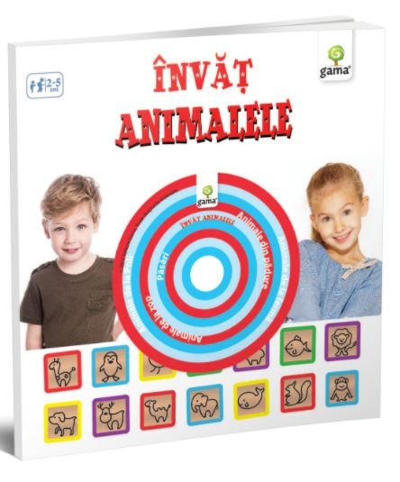 Invat animalele - Carte educativa pentru copii (2-5 ani) Invat animalele - Carte educativa pentru copii (2-5 ani)