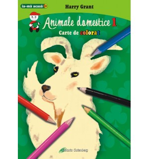 Animale domestice 1 - carte de colorat Animale domestice 1 - carte de colorat