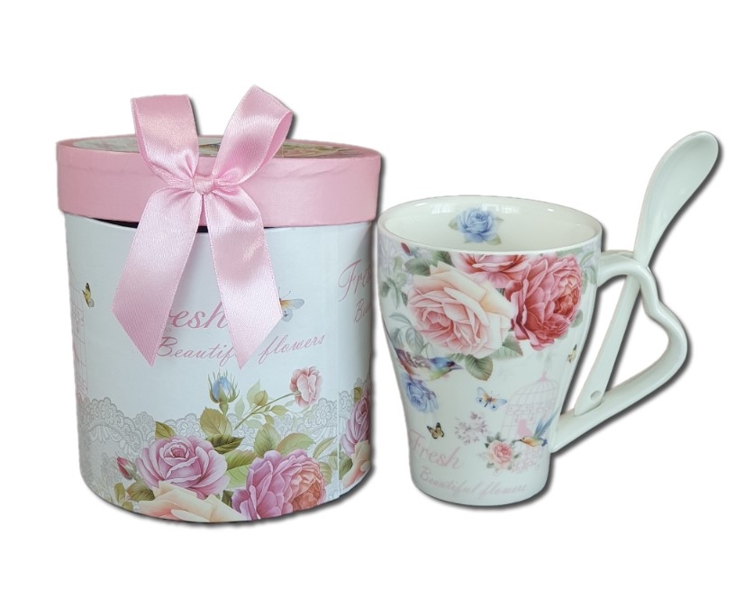 Cana cu lingurita - trandafiri Cana cu lingurita - trandafiri