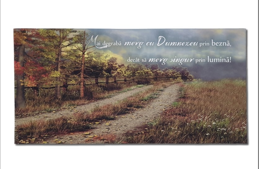 Tablou canvas - Mai degrabă merg cu Dumnezeu (25x50 cm) Tablou canvas - Mai degrabă merg cu Dumnezeu (25x50 cm)