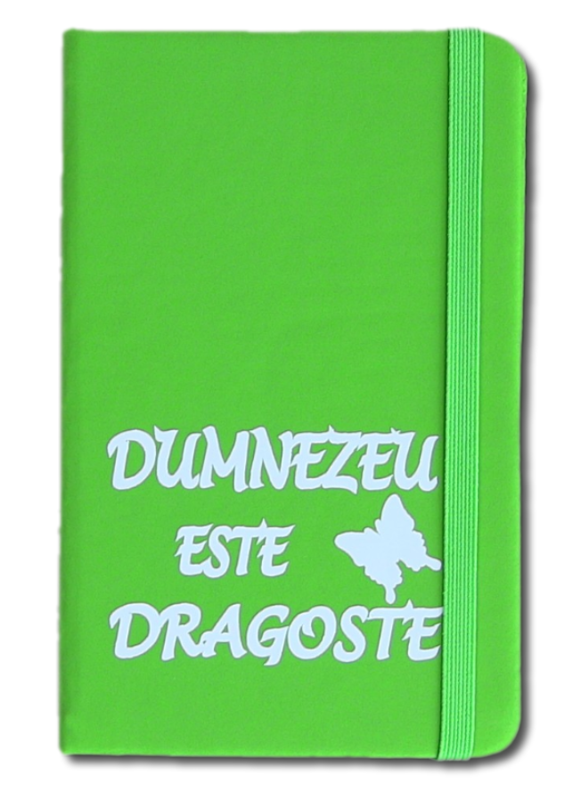 Carnetel A6 - Dumnezeu este dragoste (verde deschis) Carnetel A6 - Dumnezeu este dragoste (verde deschis)