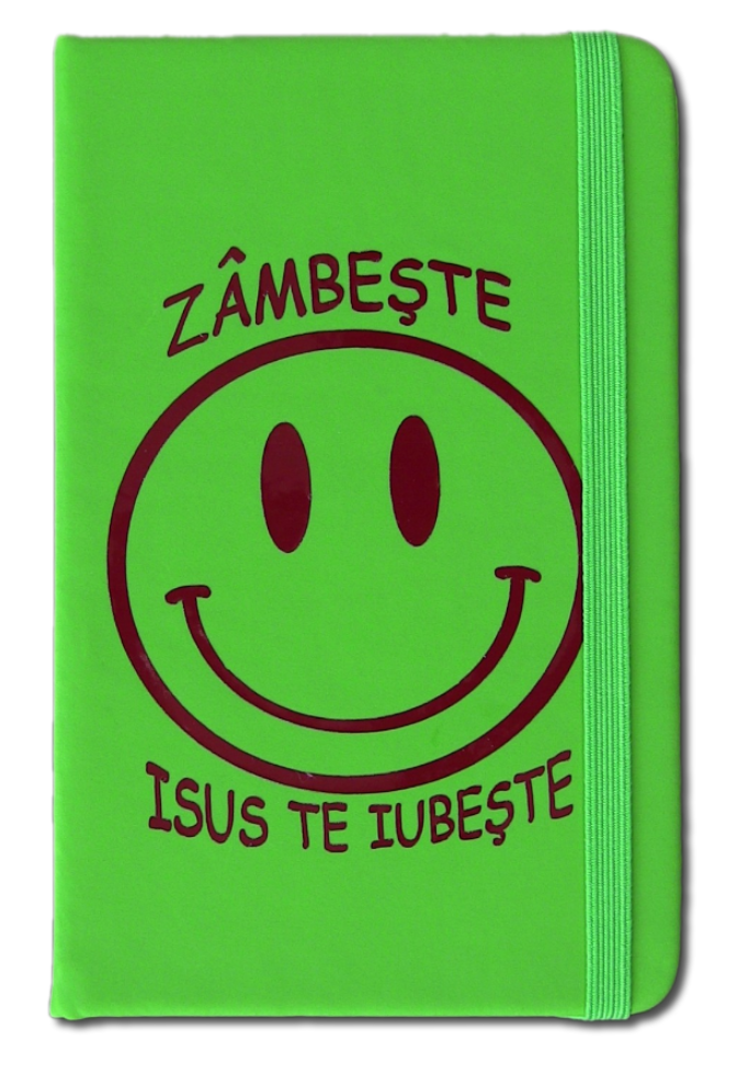 Carnetel A6 - Zambeste - Dumnezeu te iubeste! (verde) Carnetel A6 - Zambeste - Dumnezeu te iubeste! (verde)