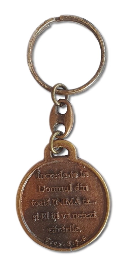 Brelocuri crestine fata/verso - Increde-te in Domnul / Toate isi au vremea lor