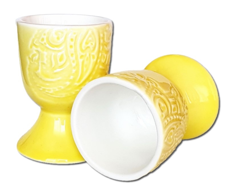 Set 2 pahare suport ou, galben Set 2 pahare suport ou, galben