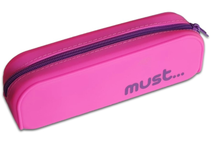 Penar din silicon, roz - Must... (19x4x3 cm) Penar din silicon, roz - Must... (19x4x3 cm)