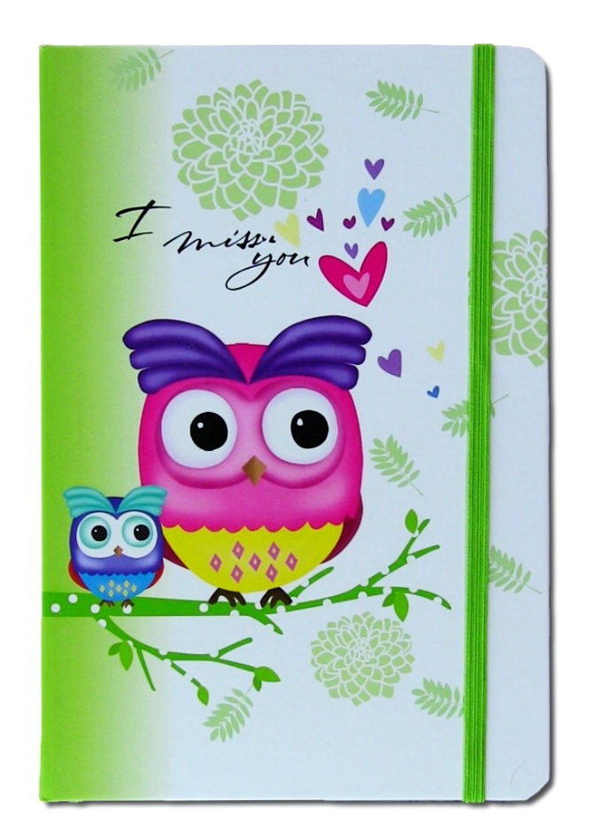 Caiet pentru femei - Bufnita  (9x14x1.5 cm ) Caiet pentru femei - Bufnita  (9x14x1.5 cm )