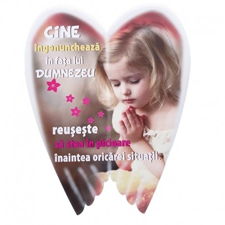 Aplica aripi ceramica - Cine ingenuncheaza in fata.. (16 x 20 cm) Aplica aripi ceramica - Cine ingenuncheaza in fata.. (16 x 20 cm)