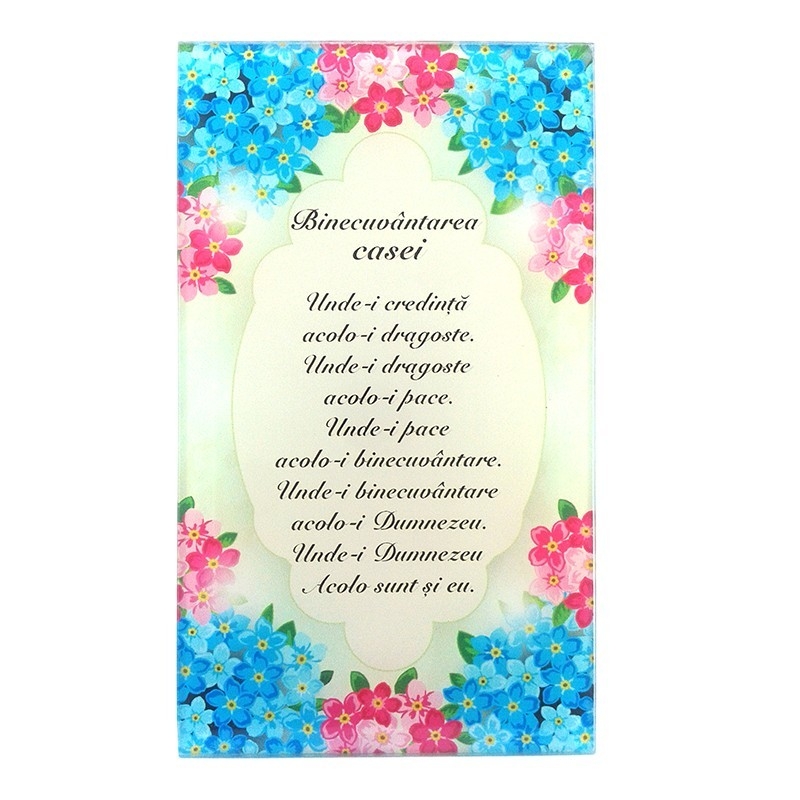 Aplica sticla - "Binecuvântarea caseii... " Aplica sticla - "Binecuvântarea caseii... "