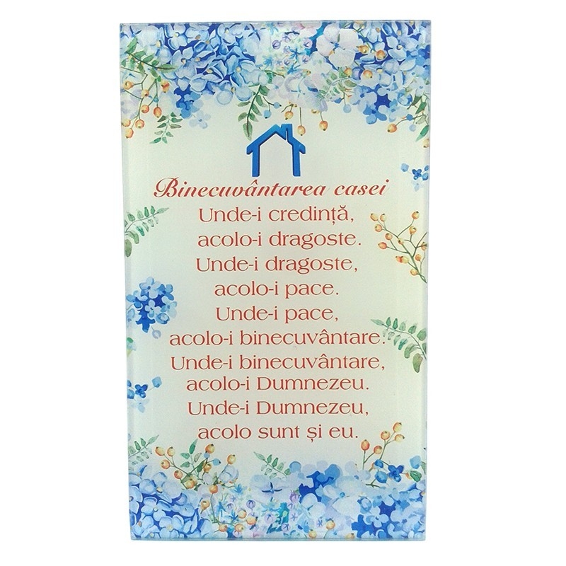 Aplica sticla - "Binecuvântarea caseii... " Aplica sticla - "Binecuvântarea caseii... "