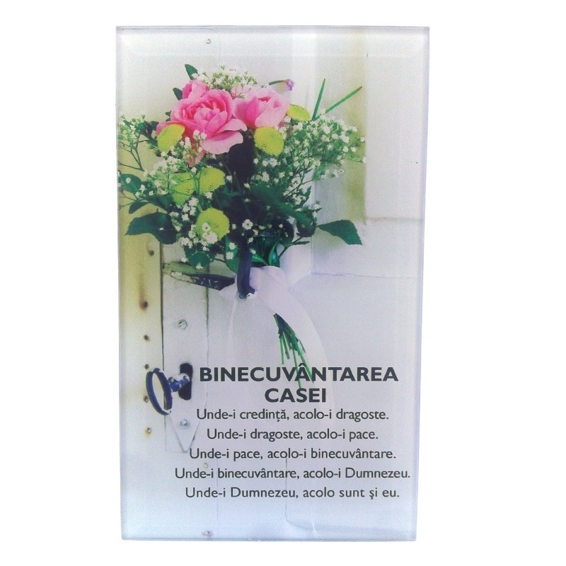 Aplica sticla - "Binecuvântarea caseii... "
