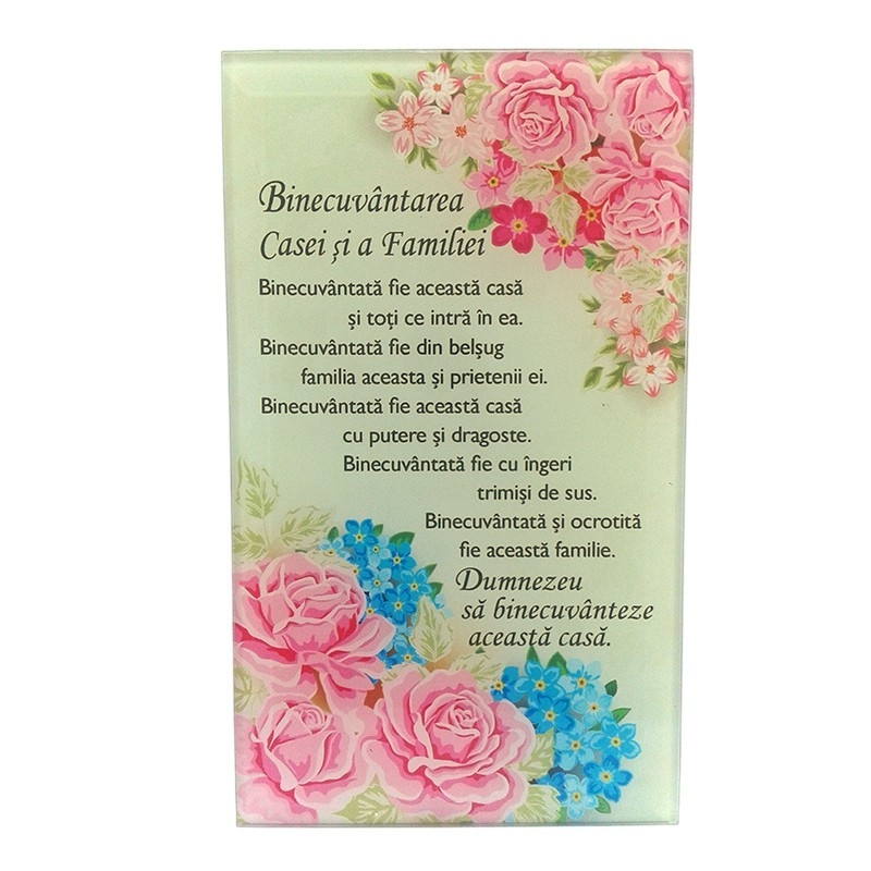 Aplica sticla - "Binecuvântarea caseii... "
