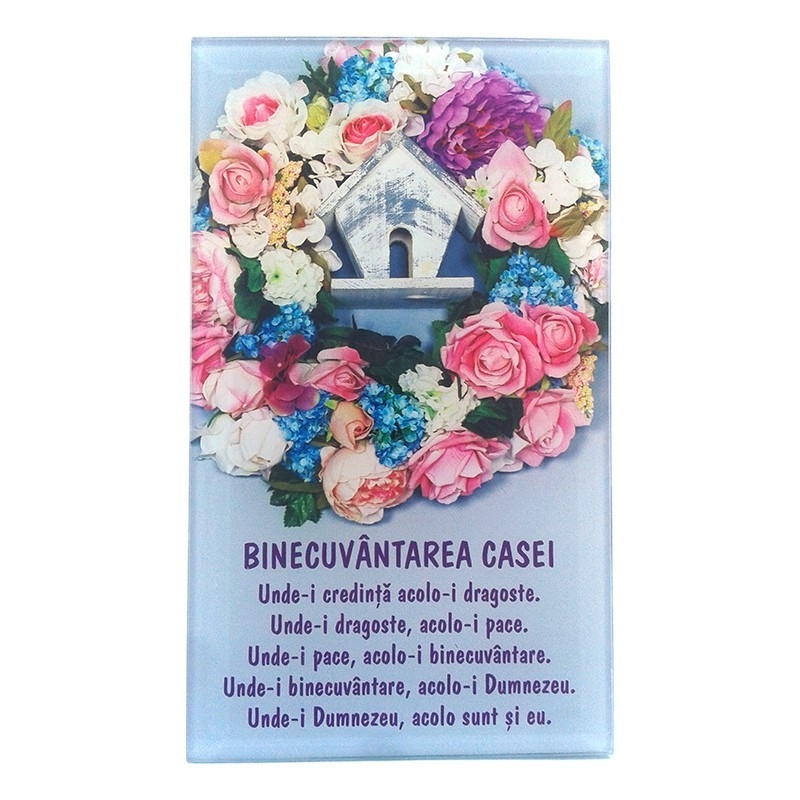 Aplica sticla - "Binecuvântarea caseii... " Aplica sticla - "Binecuvântarea caseii... "