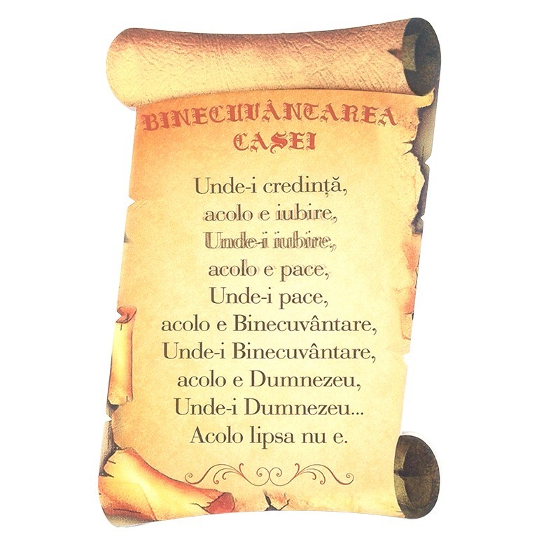Aplica ceramica papirus - Binecuvantarea casei