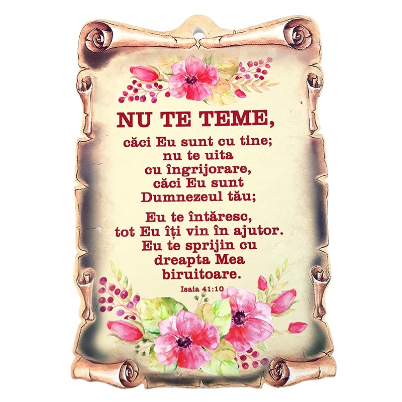 Aplica papirus ceramica - Nu te teme (14x21 cm) Aplica papirus ceramica - Nu te teme (14x21 cm)