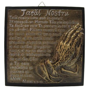 Aplica rasina, marime mare - Tatal Nostru Aplica rasina, marime mare - Tatal Nostru