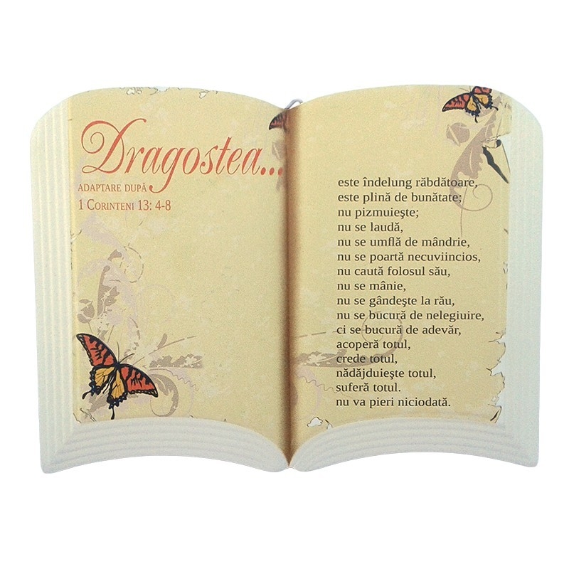 Aplica carte - Dragostea... (15x11 cm) Aplica carte - Dragostea... (15x11 cm)