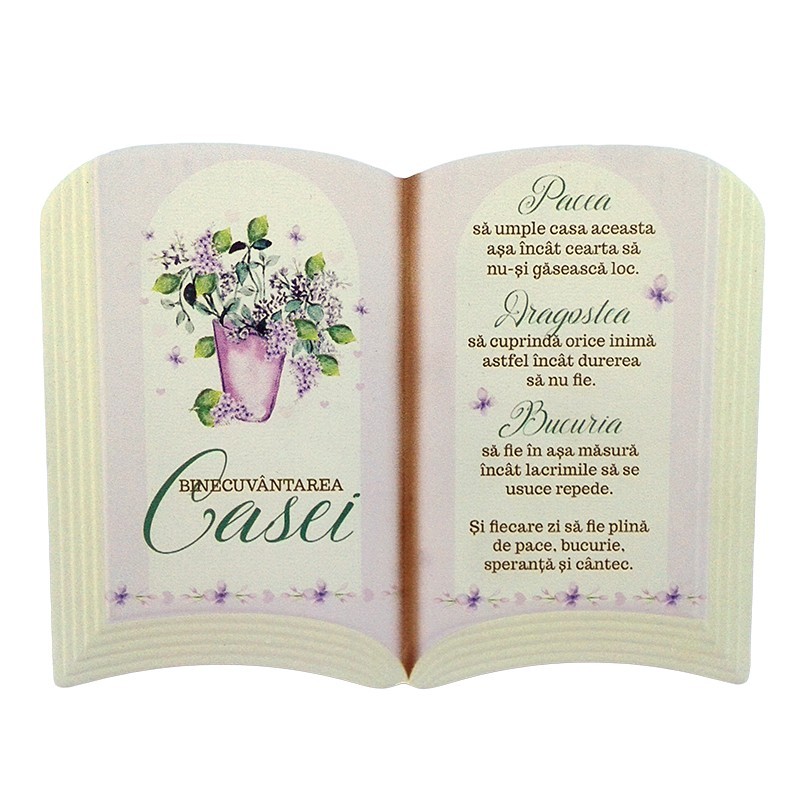 Aplica carte - Binecuvantarea casei (15x11cm) Aplica carte - Binecuvantarea casei (15x11cm)