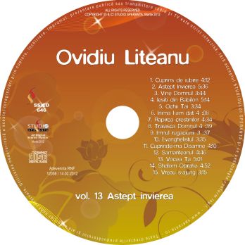 CD Ovidiu Liteanu -  Astept invierea, vol.13